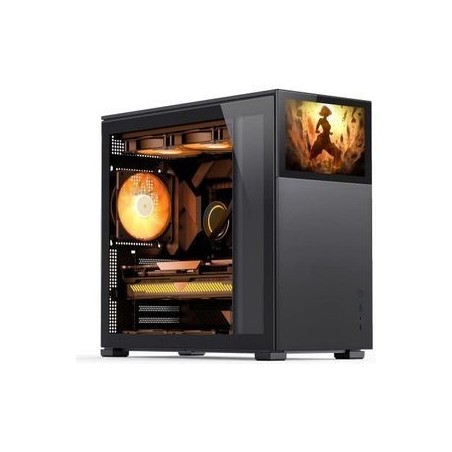 Jonsbo D41 Screen Trn ATX Case - Stylish Black Design, No Power Supply Included, Perfect for Your Build!